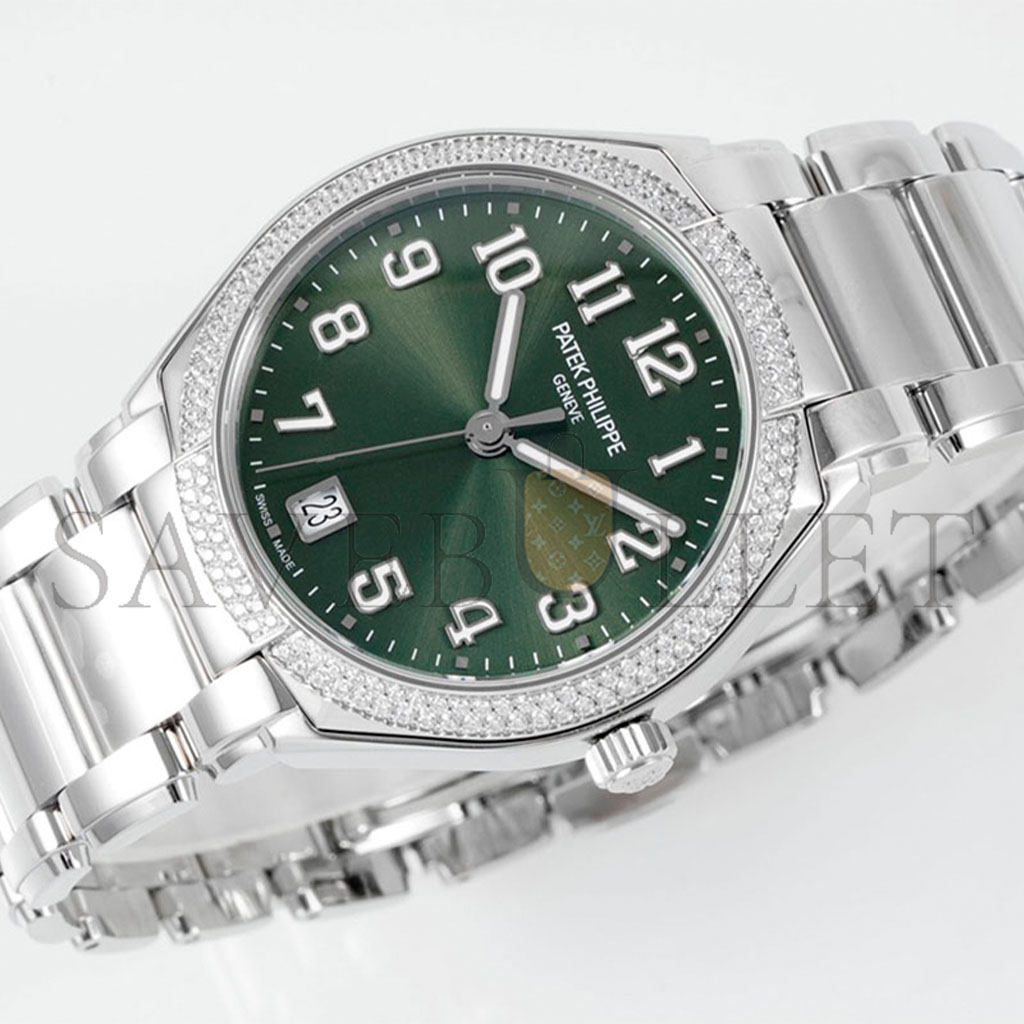 PATEK PHILLIPE GREEN DIAL WATCH TWENTY~4 (7300-1200A)